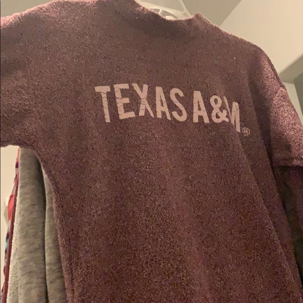 TEXAS A&M mock neck sweater!